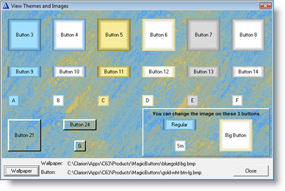 Demo window with different wallpaper