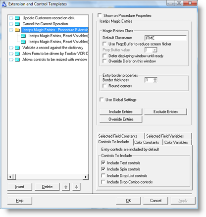 Procedure Extension template